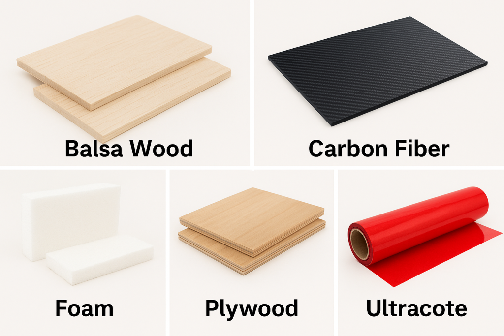 Rc airplane materials list