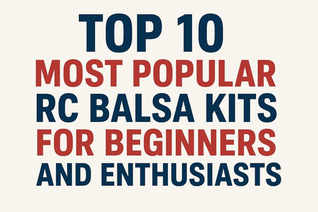 Top 10 Most Popular RC Balsa Kits for Beginners and Enthusiasts