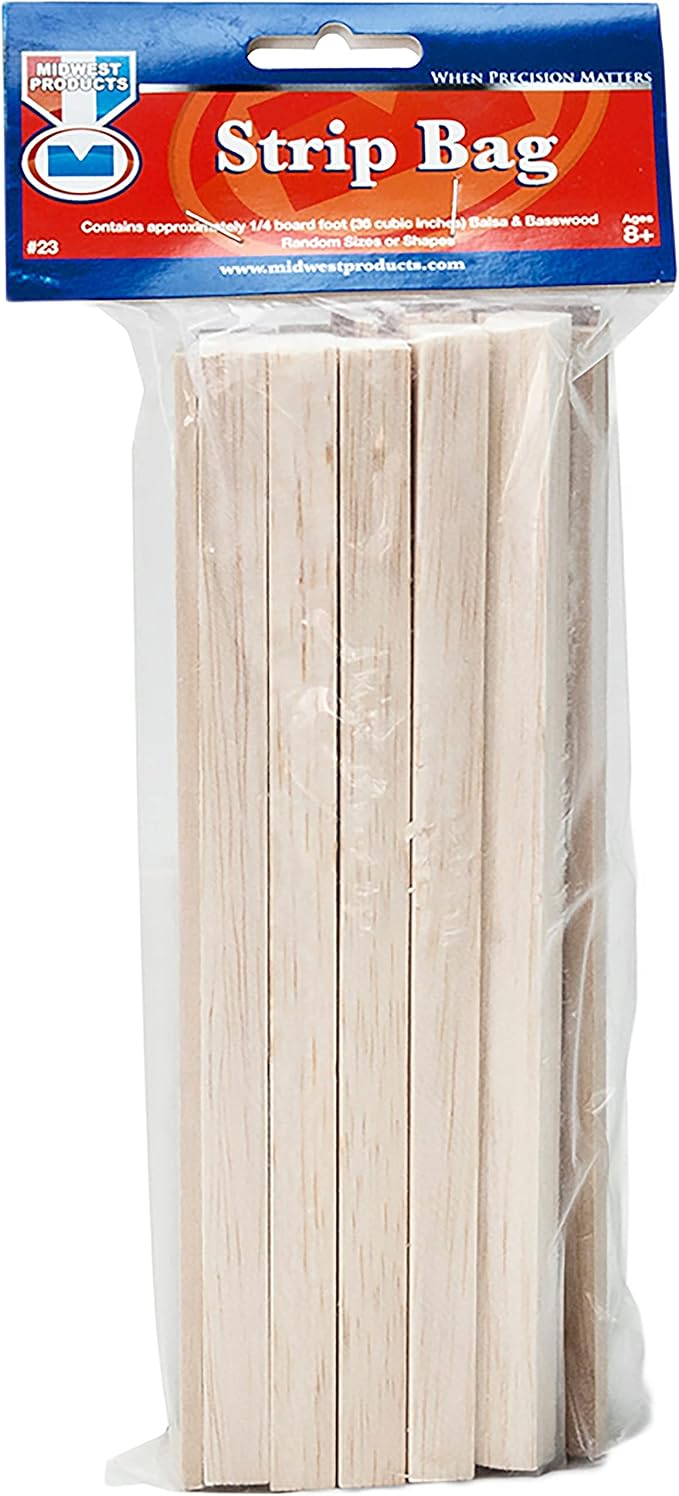 Midwest Products Balsa and Basswood Economy Bag product photo