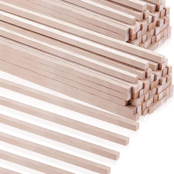 Yulejo Balsa Wood Sticks 1/8 x 1/8 product photo