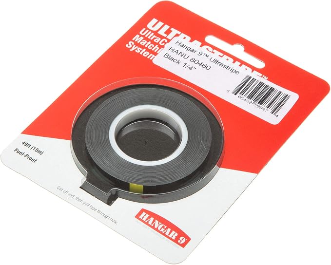 Hangar 9 UltraStripe Black 1/4 inch product photo