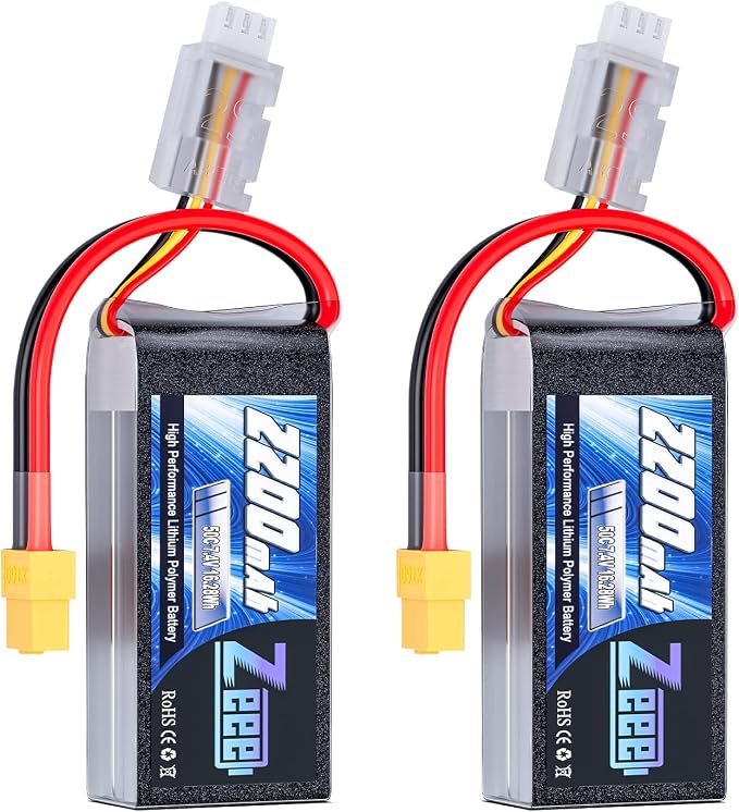 Zeee 2S 2200mAh 50C Shorty LiPo 2-Pack product photo