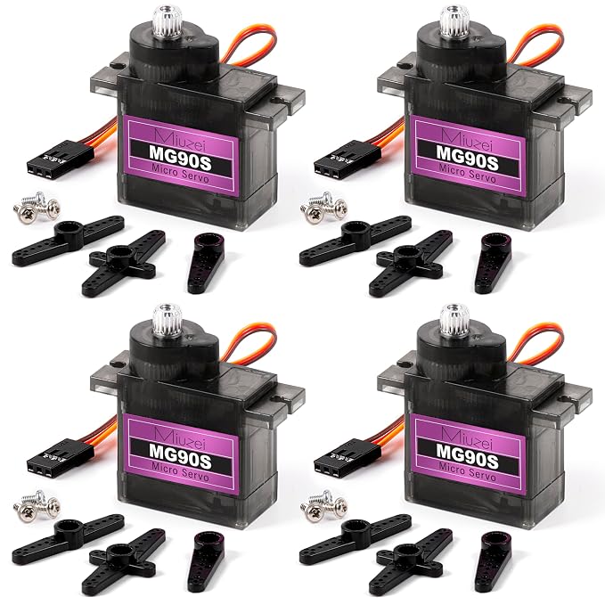 Miuzei MG90S Micro Servo 4-Pack product photo