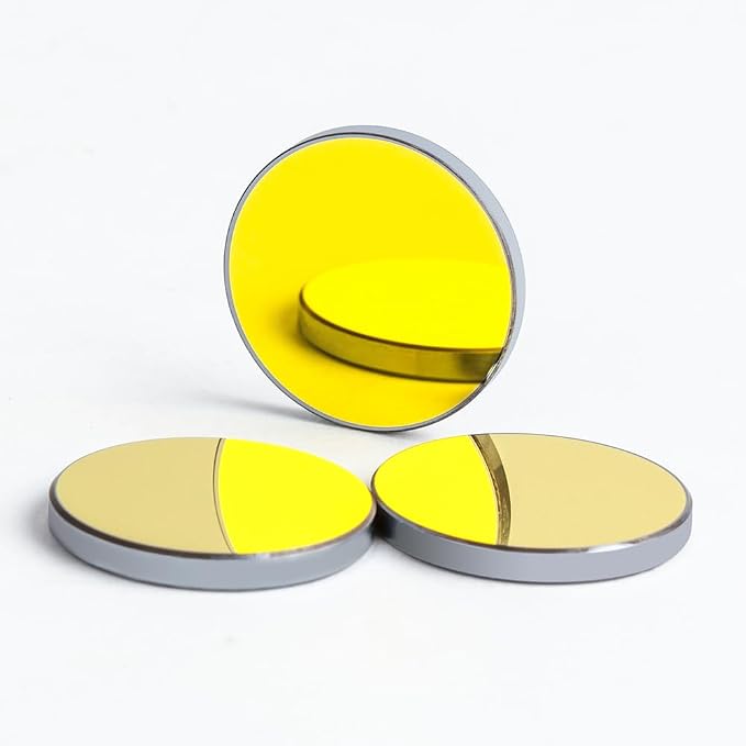 Cloudray 3 Pcs 25mm Si Gold Mirrors for CO2 Lasers product photo