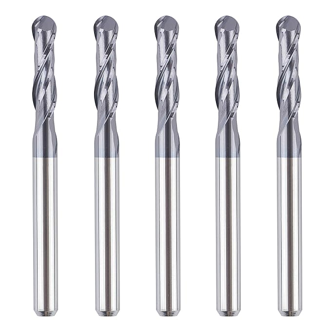SpeTool Ball Nose End Mill Set 5-Piece product photo