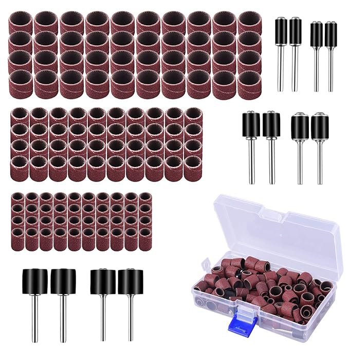 AUSTOR 132-Piece Aluminum Oxide Sanding Drum Set product photo